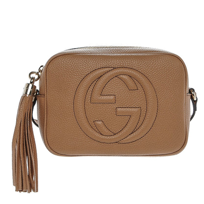 Gucci Pebbled Calfskin Small Soho Disco Bag Rose Beige 1 of 7