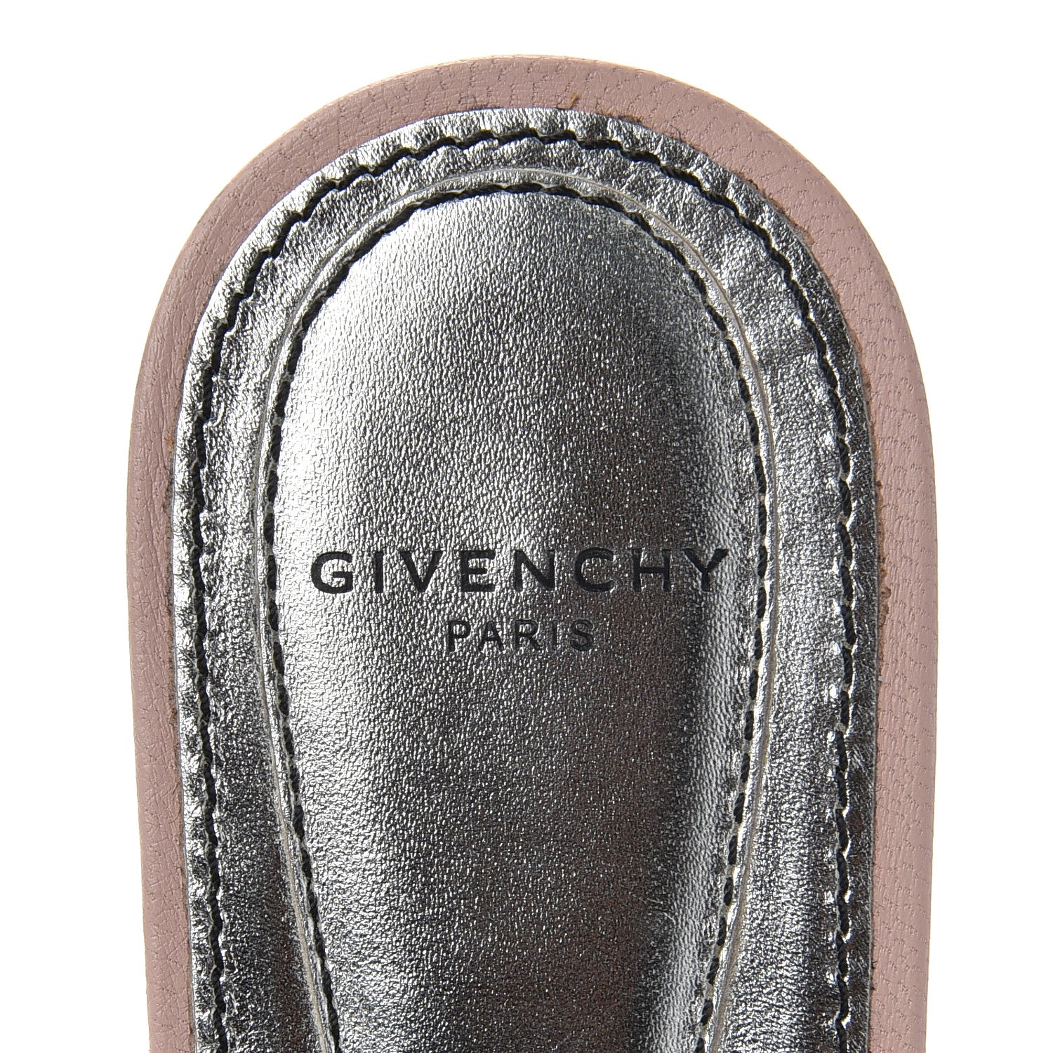 Givenchy Calfskin Bedford Logo Mule Slides 36 Pink 7 of 17