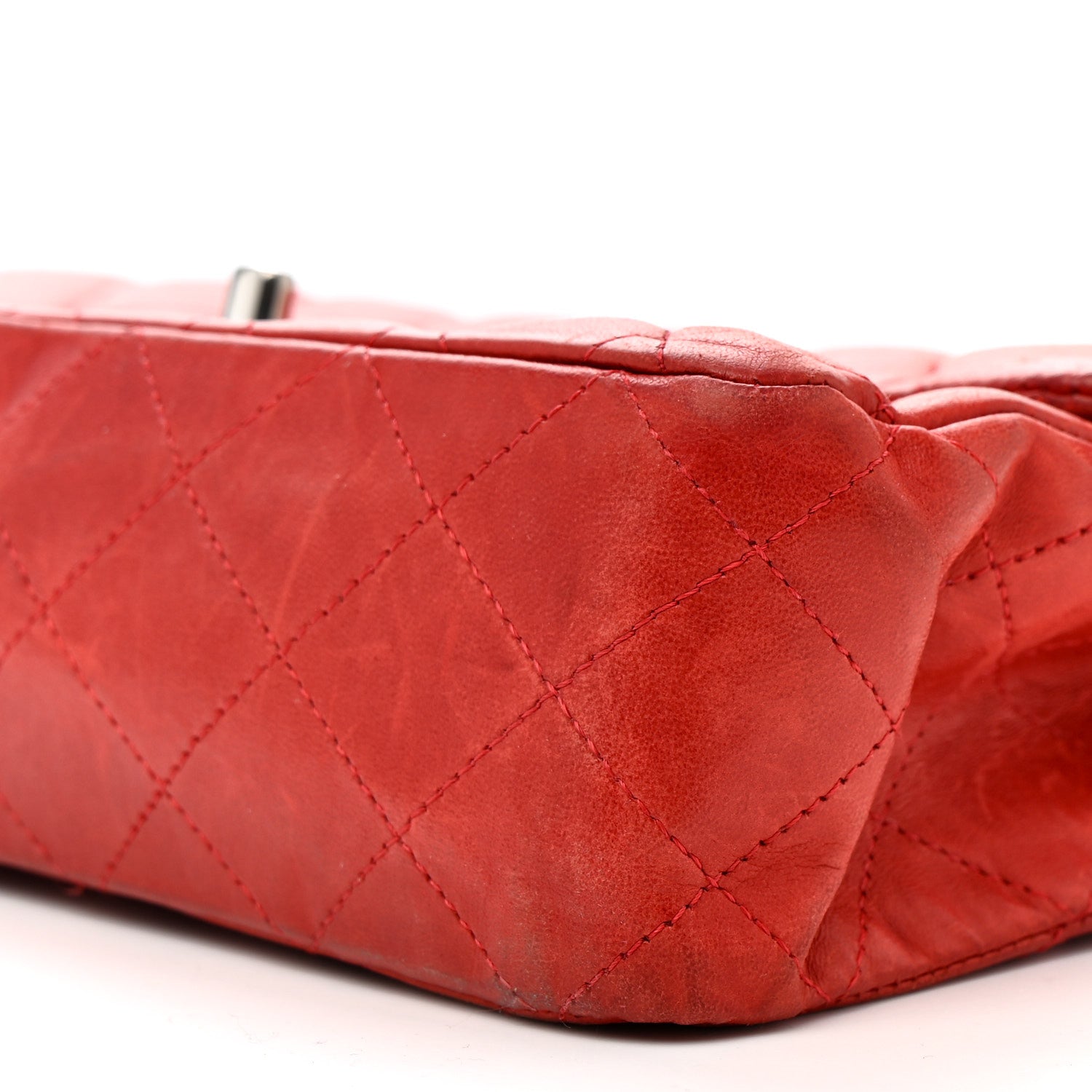 Chanel Lambskin Quilted Medium Double Flap Red 10 of 23