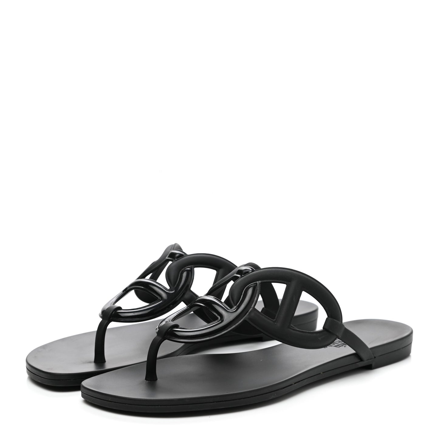 Rubber Womens Egerie Sandals 37.5 Black