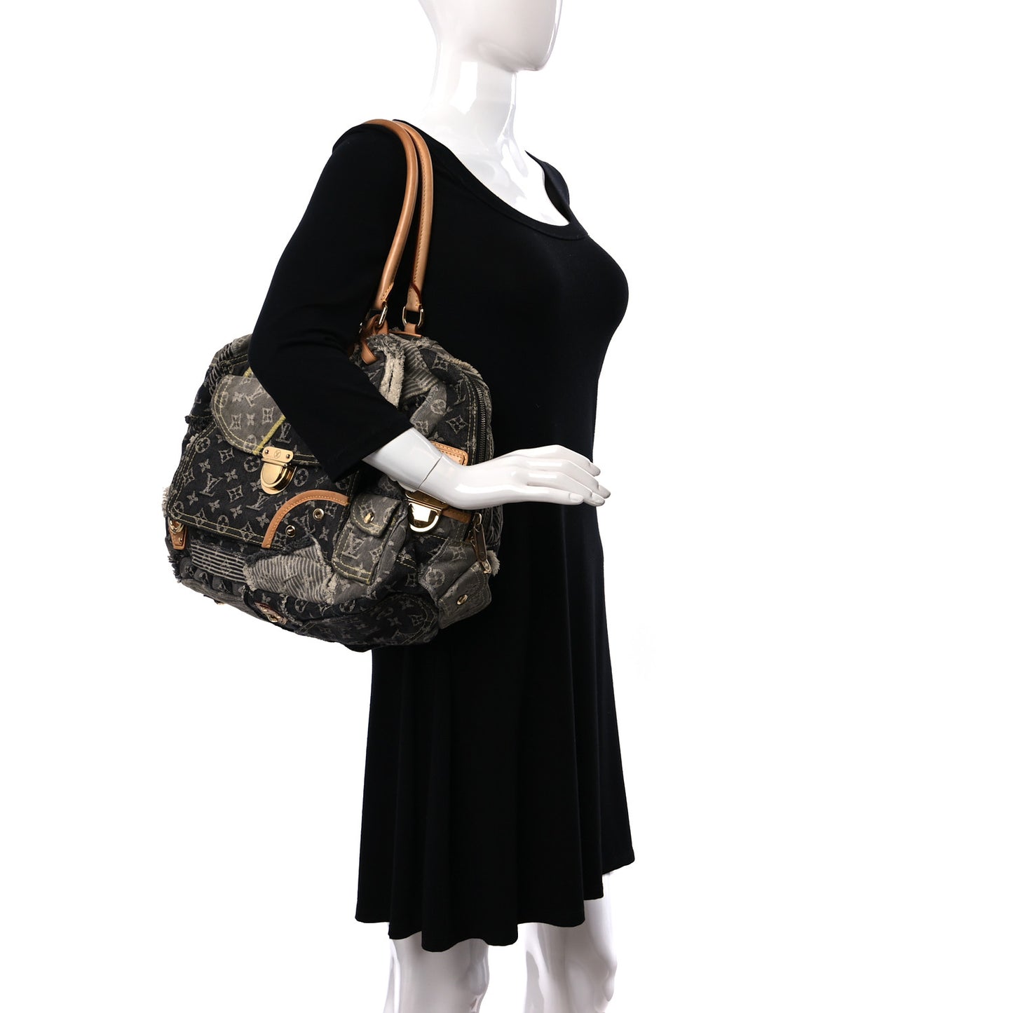 Denim Patchwork Bowly Black