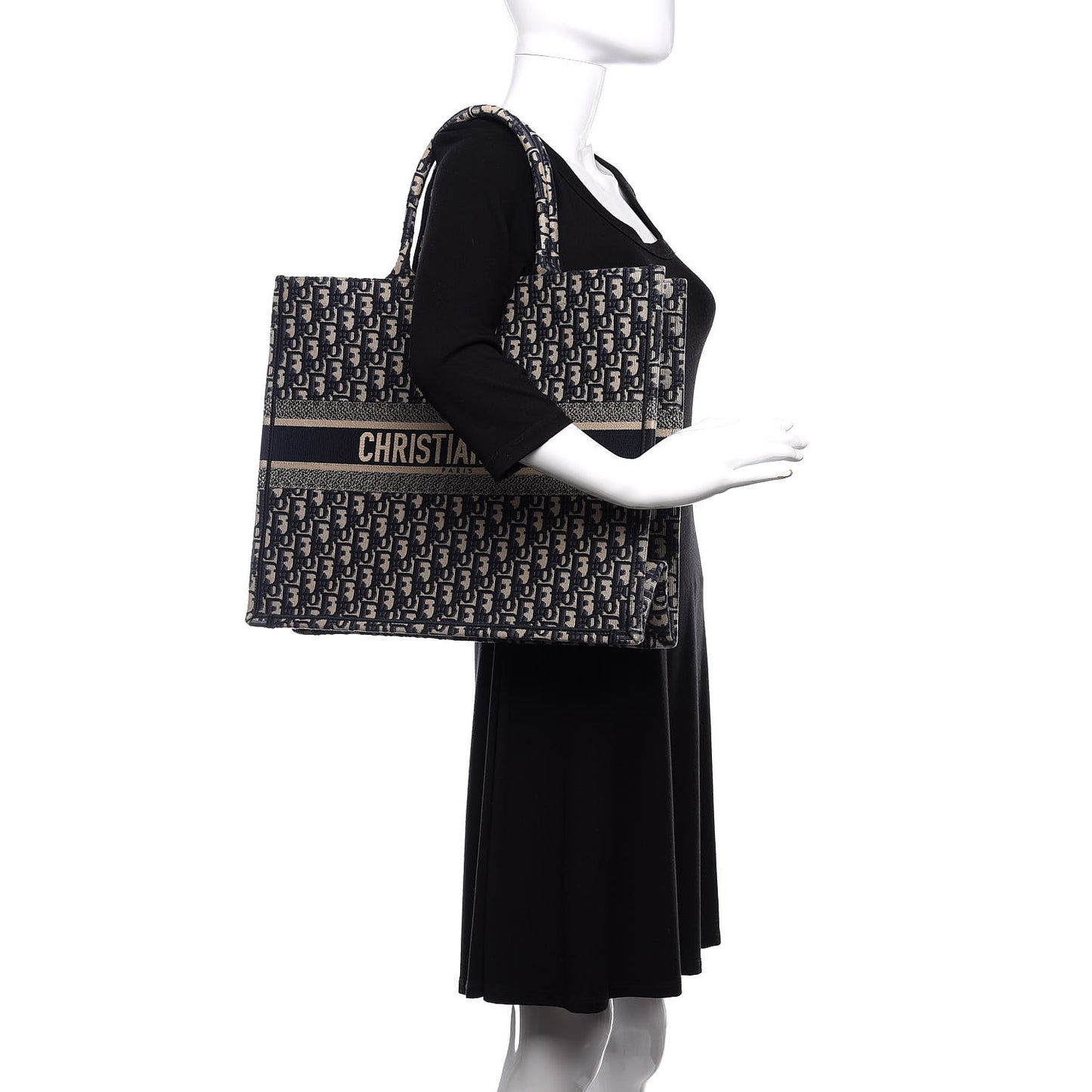 Oblique Book Tote Blue Multicolor