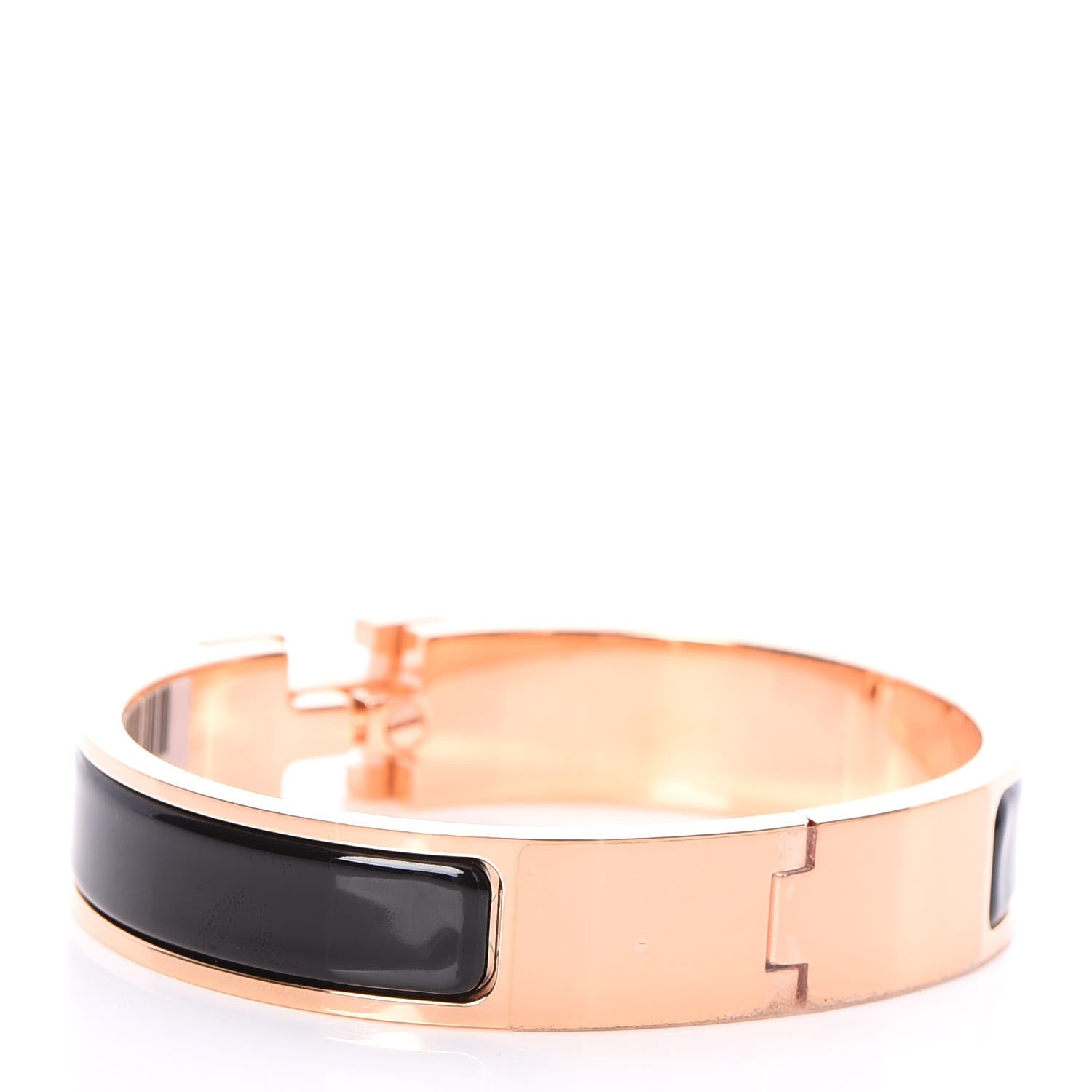 Hermes Enamel Narrow Clic Clac H Bracelet PM Black 3 of 6