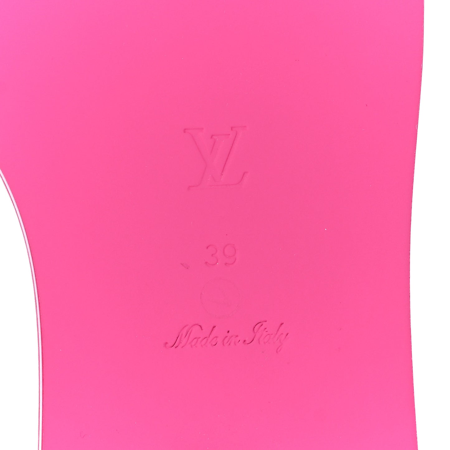 Lambskin Embossed Monogram Magnetic Flat Mules 39 Fuchisa 39