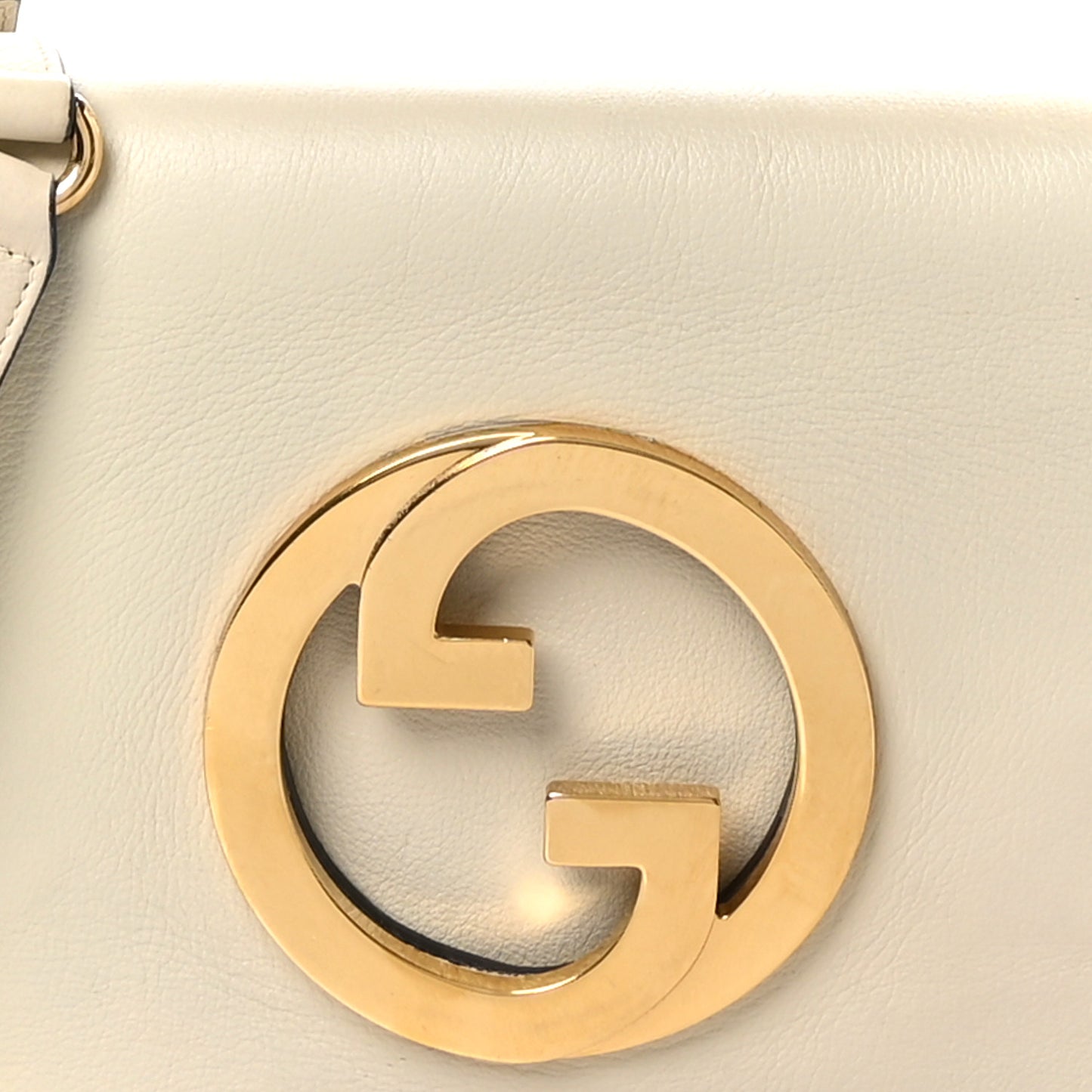 Roxy Calfskin Blondie Chain Shoulder Flap Bag Mystic White