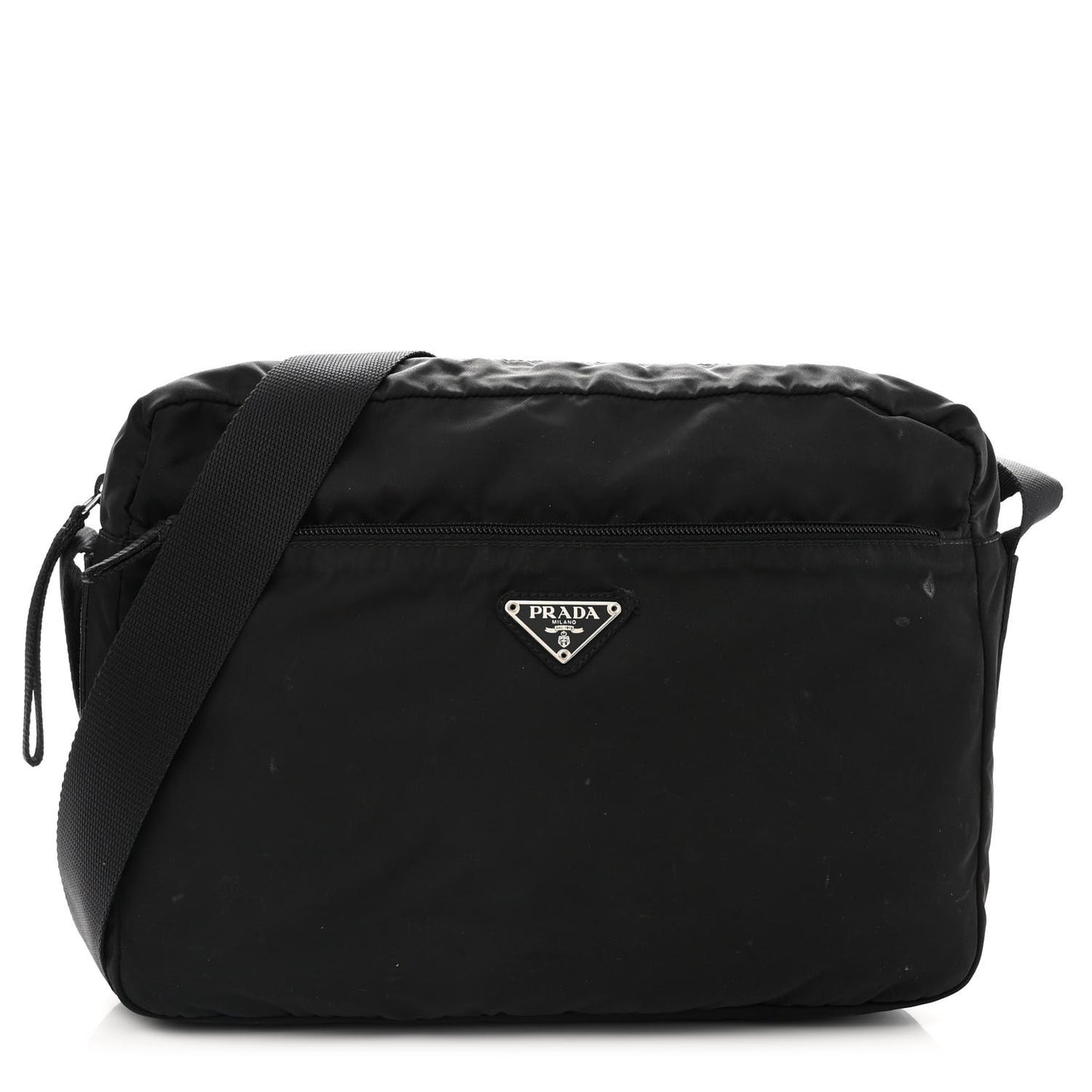 Nylon Tessuto Vela Crossbody Bag Black