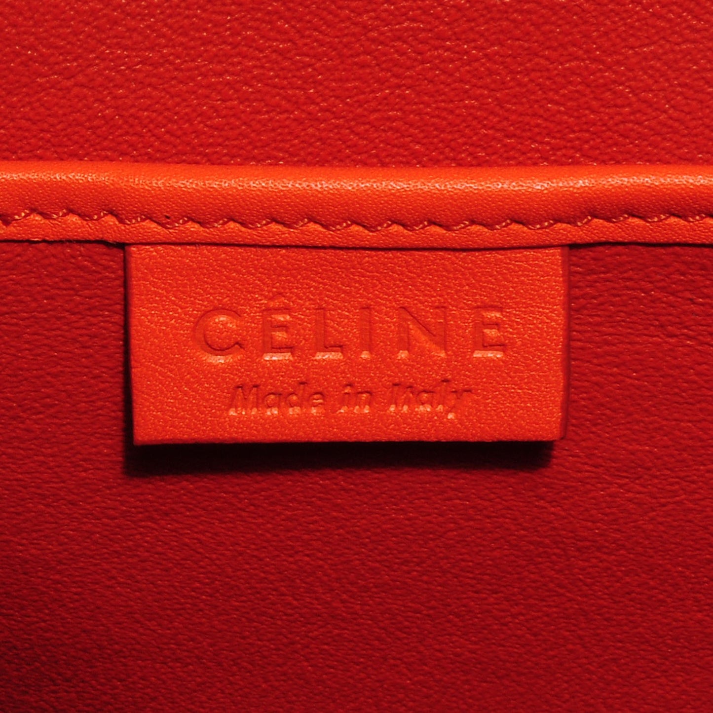 Smooth Calfskin Nano Luggage Burnt Orange