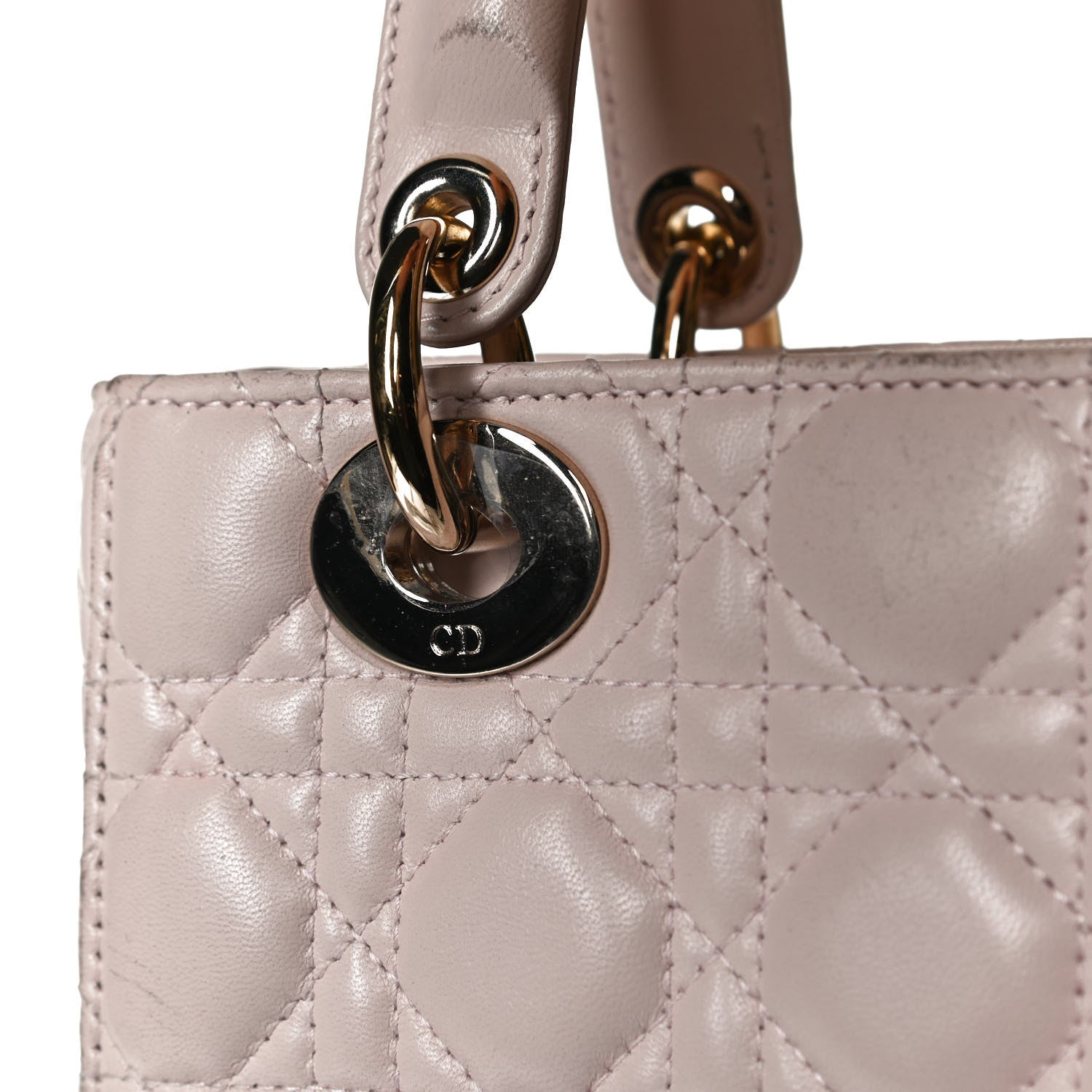 Christian Dior Lambskin Cannage Small Lucky Badges My Lady Dior Pink 17 of 18