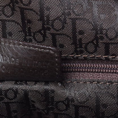 Christian Dior Calfskin Cannage Handbag Dark Brown 7 of 12