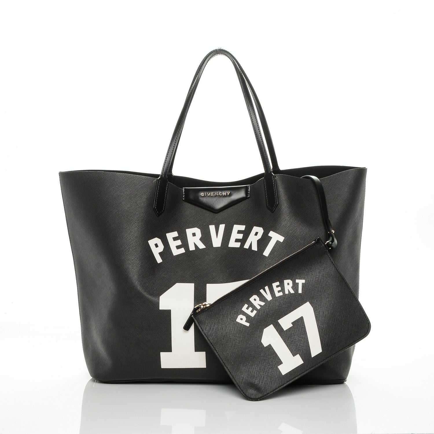 Givenchy Textured Coated Canvas Print Large Antigona Tote Black 3 of 11