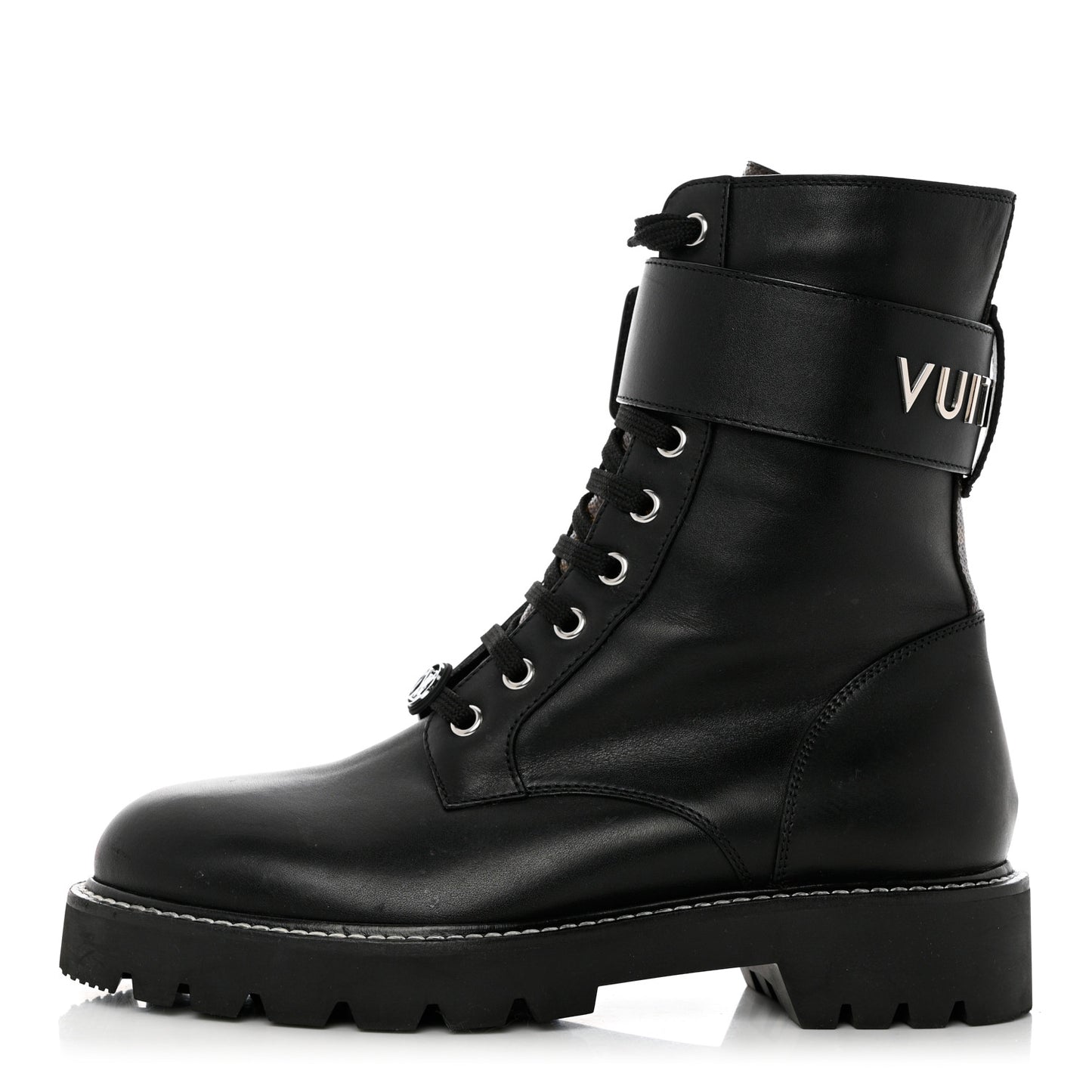 Calfskin Territory Flat Ranger Boots 38 Black