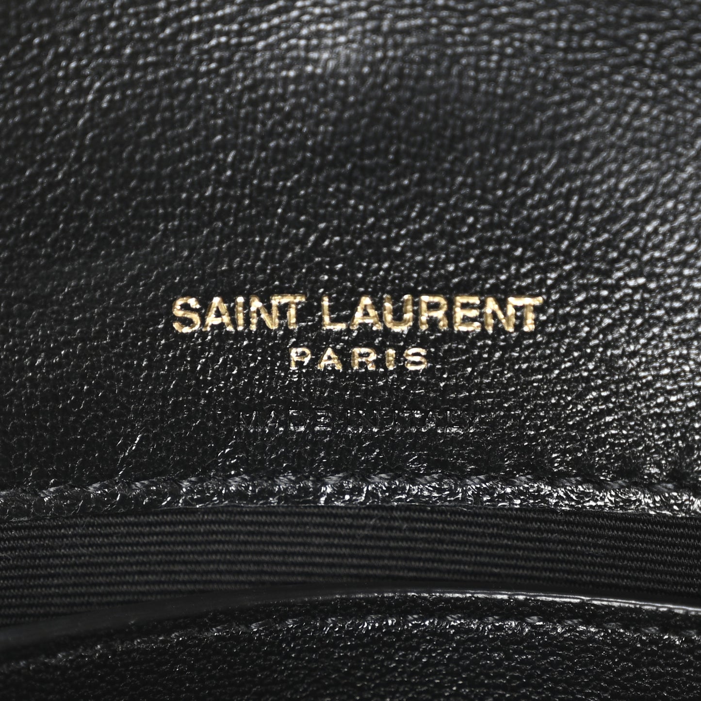 Lambskin Chevron Quilted Mini Loulou Black