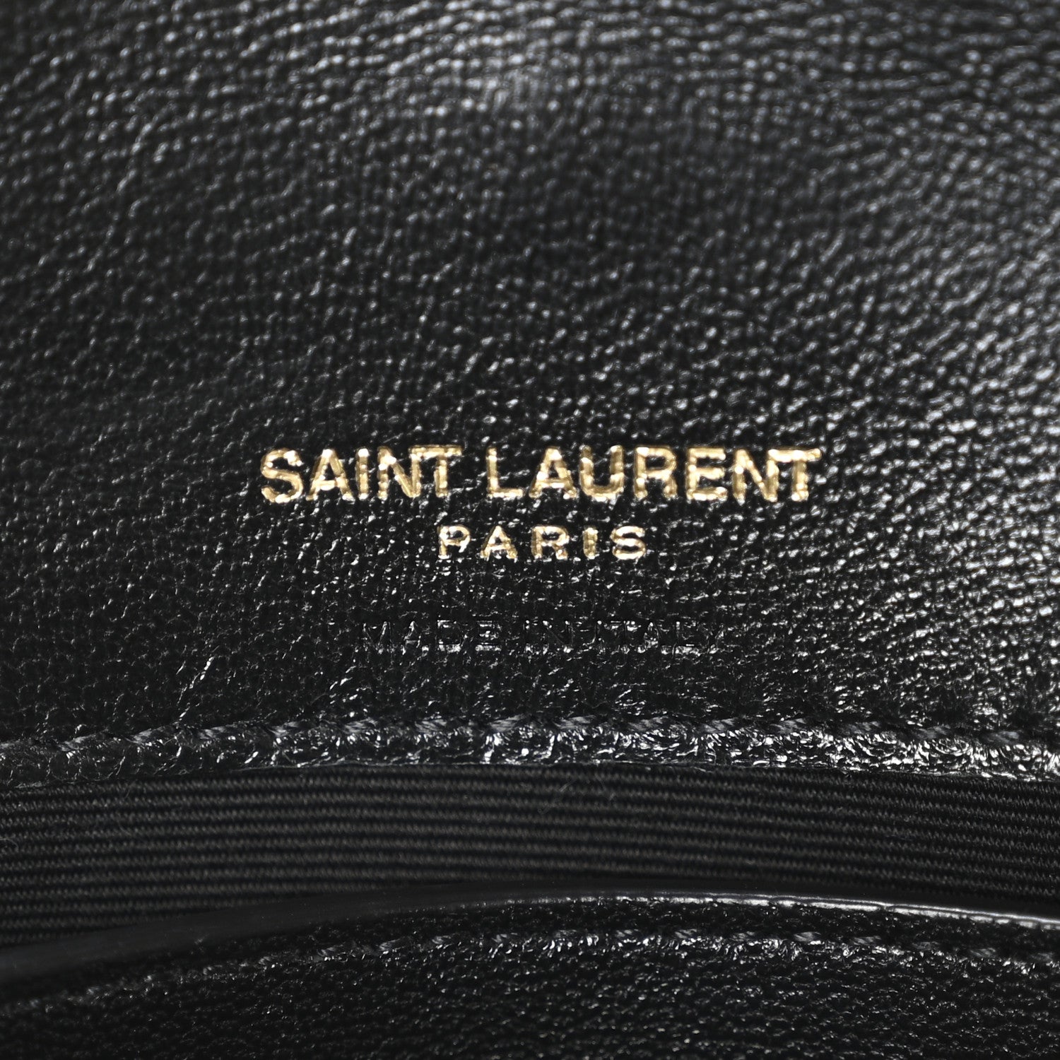 Saint Laurent Lambskin Chevron Quilted Mini Loulou Black 7 of 11