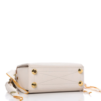 Alexander McQueen Silky Amish Grain Calfskin Scarf Box Shoulder Bag 19 Off White 5 of 13
