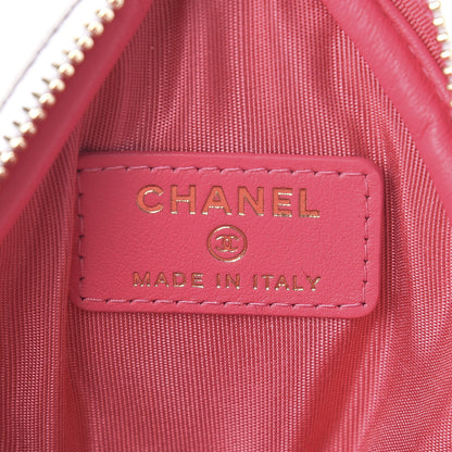 Chanel Caviar Quilted Diamond Arm Coin Purse White 6 of 8