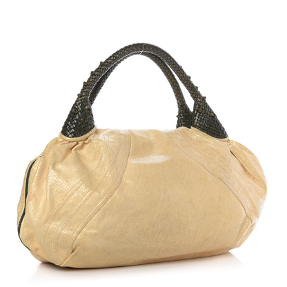 Fendi Vitello Bugatti Spy Cream Green 3 of 9