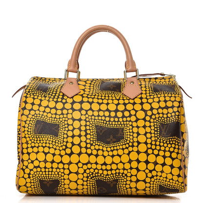 Louis Vuitton Monogram Kusama Town Speedy 30 Yellow 1 of 11