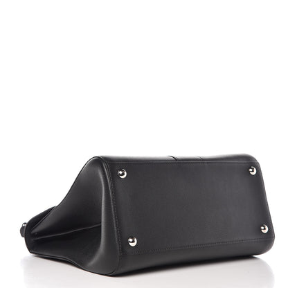 Delvaux Grained Calfskin MM Brillant Satchel Black 4 of 8