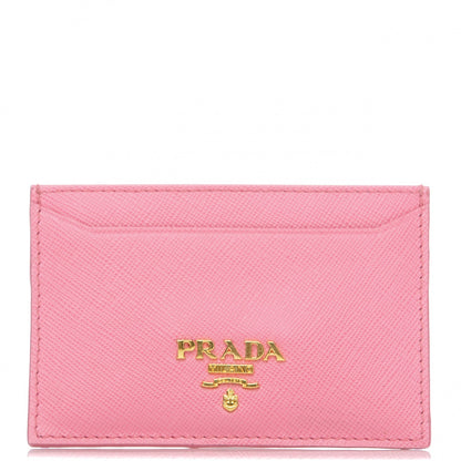 Prada Saffiano Metal Card Case Geranio 1 of 7