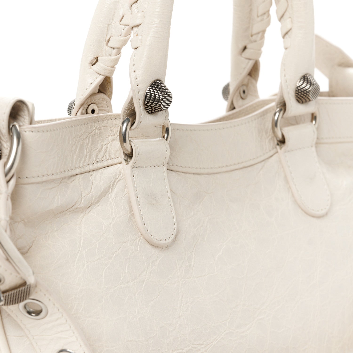 Balenciaga Agneau Arena Neo Cagole Medium Handbag White 11 of 11