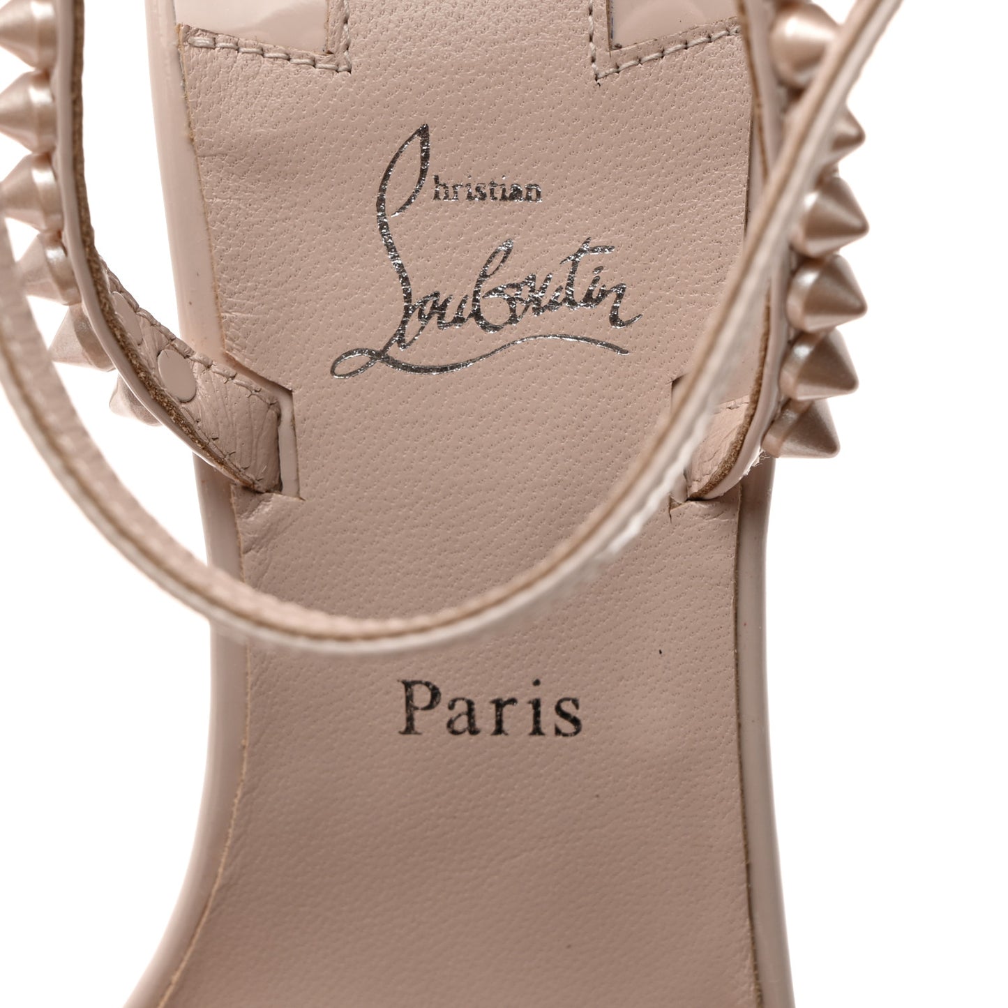 Calfskin So Me Spike 85 Wedge Sandals 38 Leche