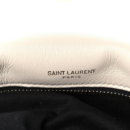 Saint Laurent Lambskin Matelasse Monogram Medium Niki Chain Satchel Nude Powder 8 of 13