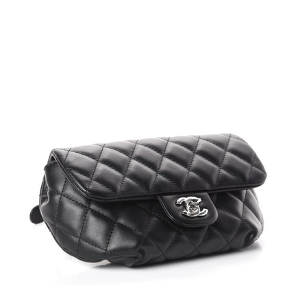 Chanel Calfskin Quilted CC Uniform Flap Belt Bag Black 4 of 9