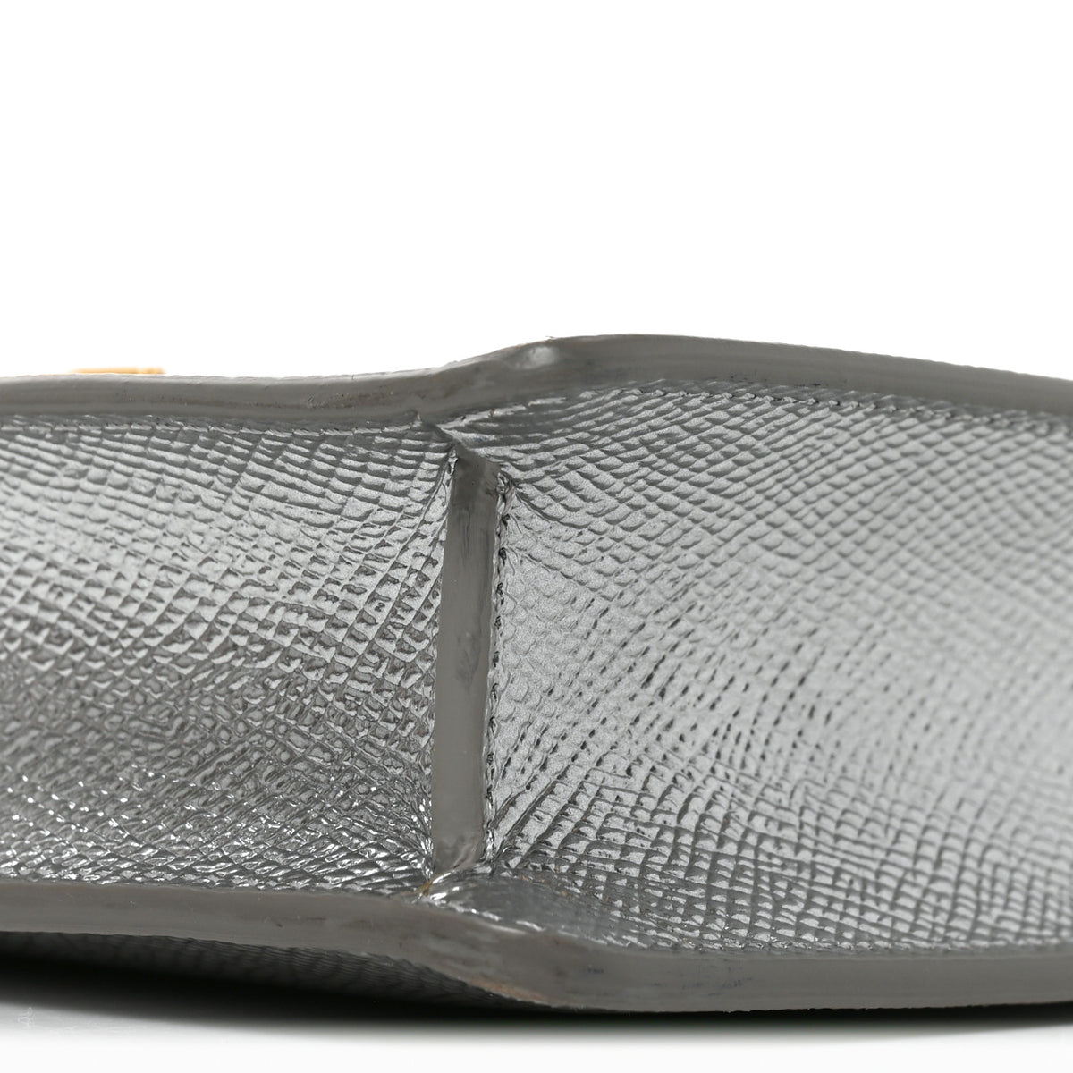 Grained Calfskin Cartable Medium Briefcase Silver