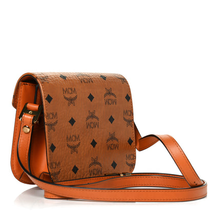 MCM Visetos Mini Patricia Shoulder Bag Cognac 3 of 12