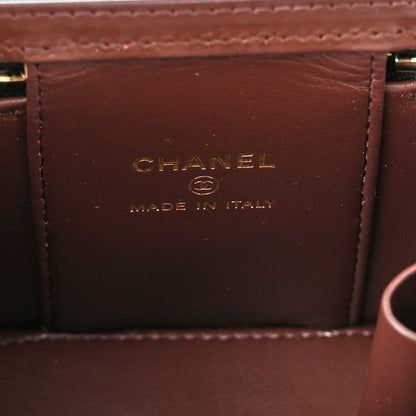 Chanel Caviar Quilted Mini Vanity Case With Chain Black 6 of 10