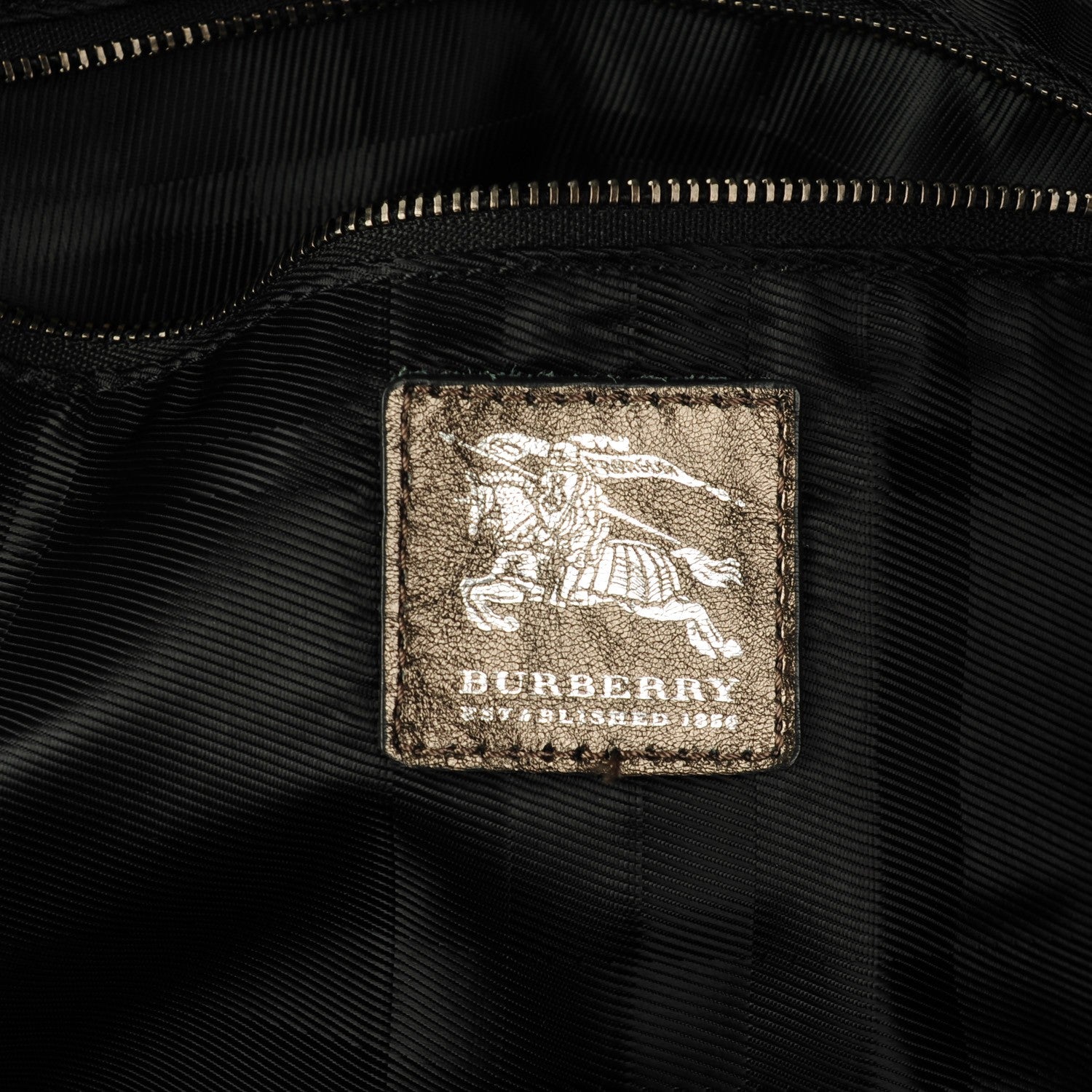 Burberry Metallic Quilted Westbury Tote Pewter 6 of 8