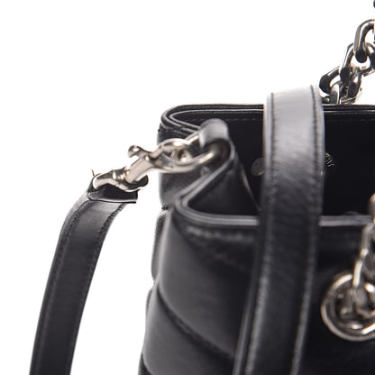 Saint Laurent Calfskin Y Quilted Monogram Small Loulou Shopper Black 10 of 10