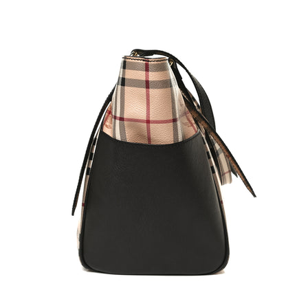 Burberry Haymarket Check Small Canterbury Tote Chocolate 16 of 18