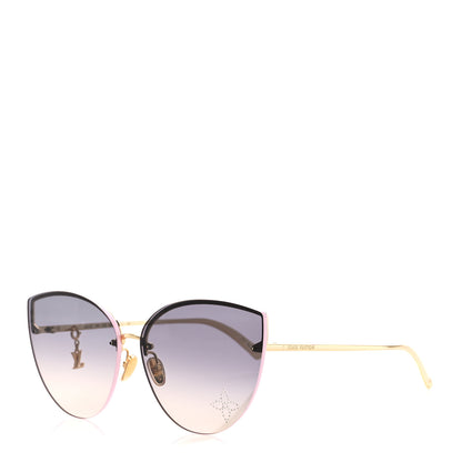 Louis Vuitton Metal LV Glam Cat Eye Sunglasses Z2012U Pink 1 of 8