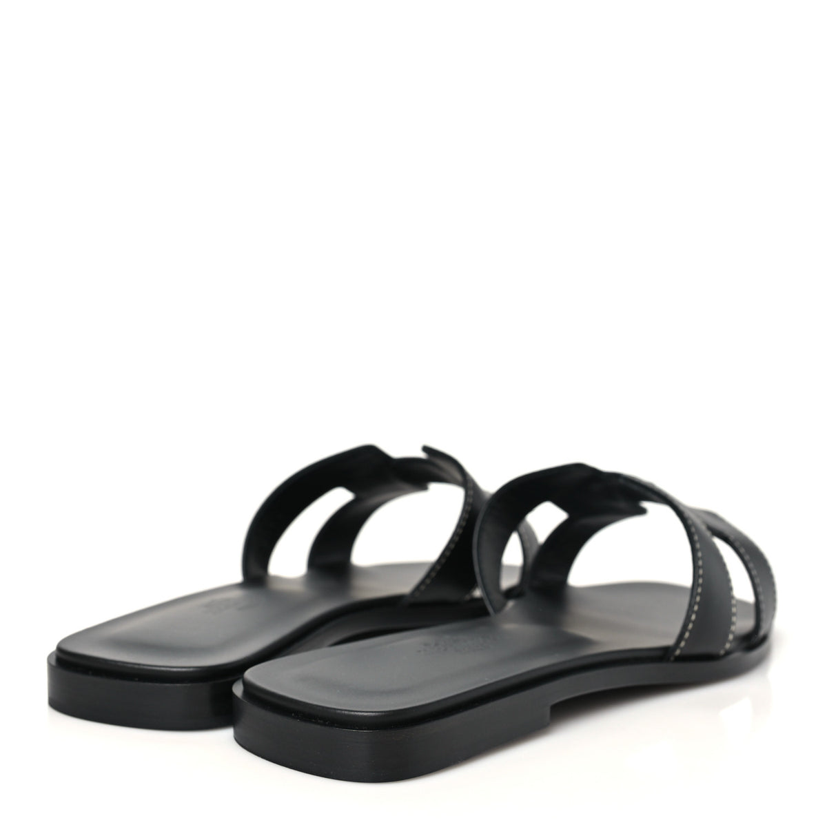 Box Calfskin Oran Sandals 37.5 Black