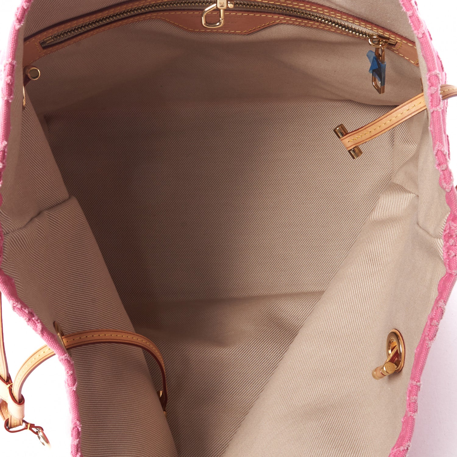 Louis Vuitton Monogram Denim Neverfull MM Rose 6 of 7