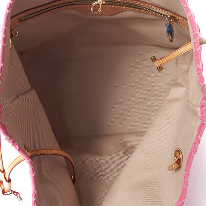 Louis Vuitton Monogram Denim Neverfull MM Rose 6 of 7