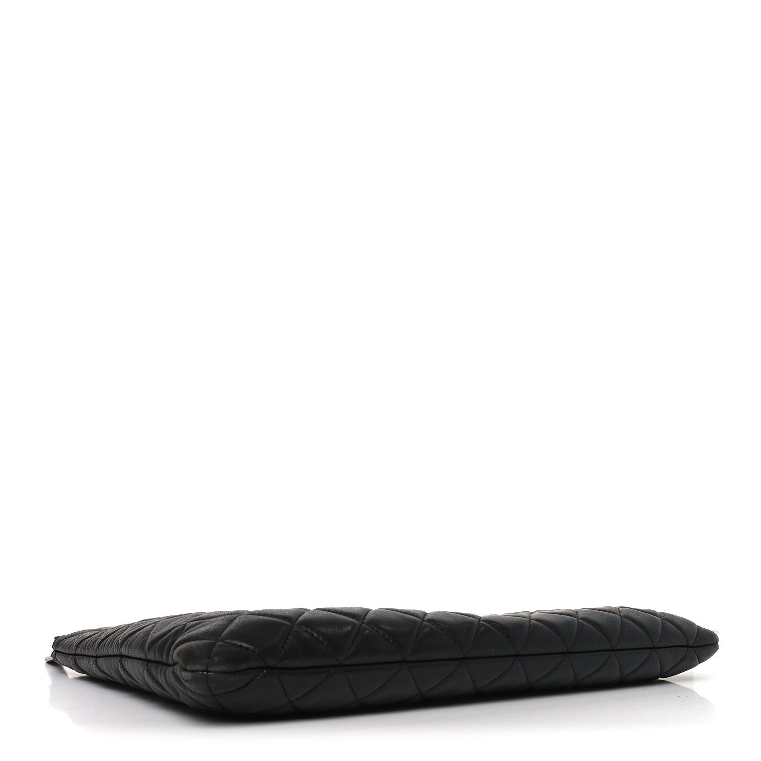 Chanel Lambskin Quilted Large Cosmetic Case Black 4 of 10