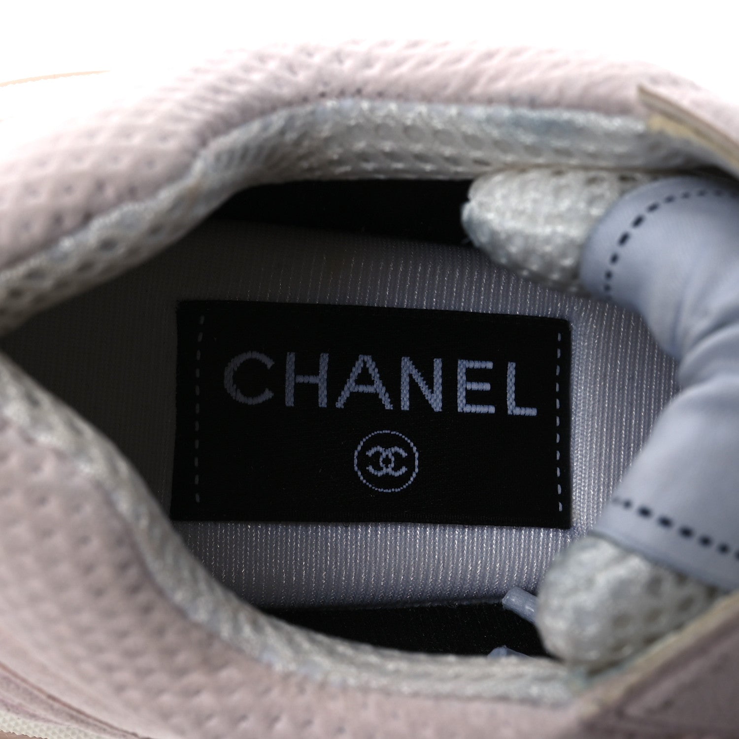 Chanel Fabric CC Womens Sneakers 35 Light Pink 9 of 15