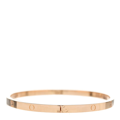 Cartier 18K Pink Gold Small LOVE Bracelet 18 5 of 9