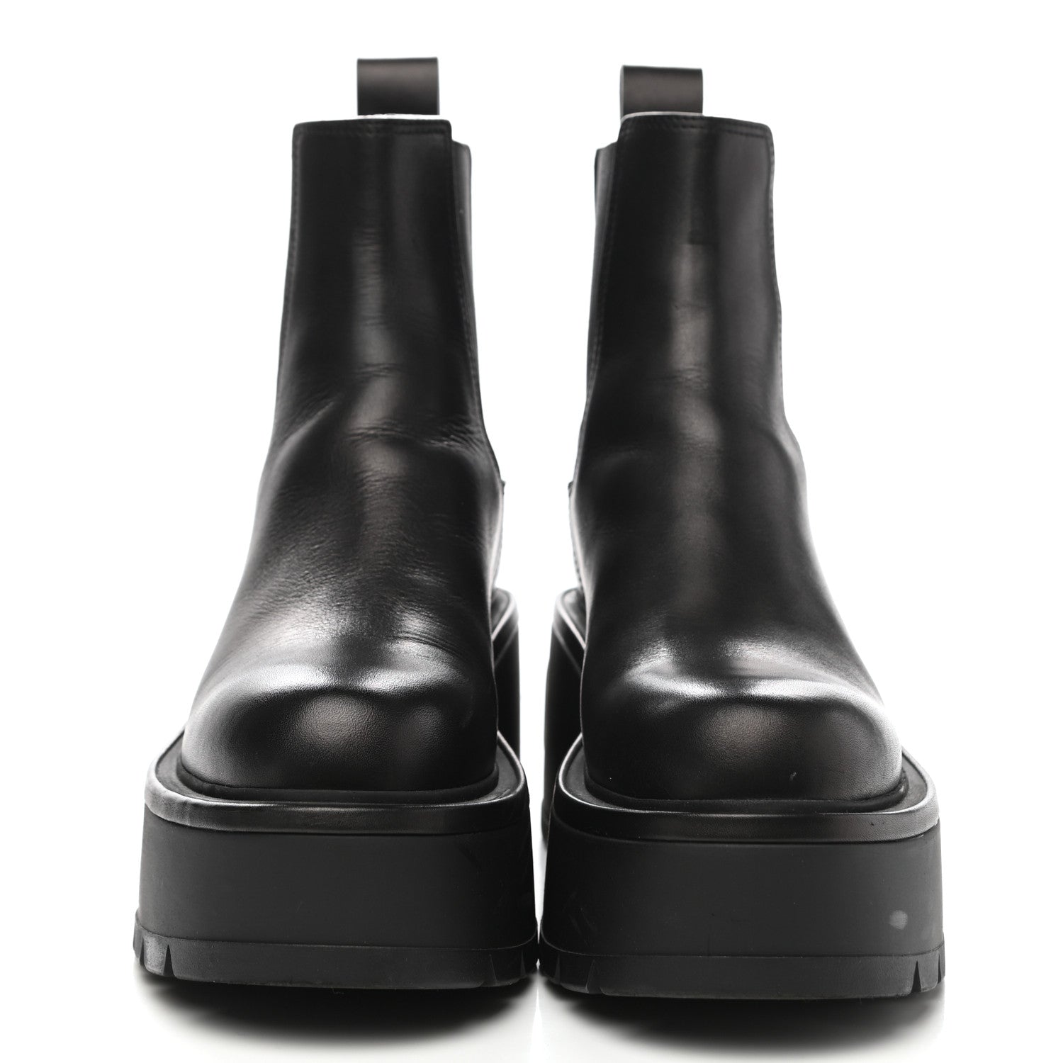 Valentino Garavani Calfskin VLOGO Uniqueform Chelsea 55/85mm Flatform Ankle Boots 37.5 Black 2 of 9