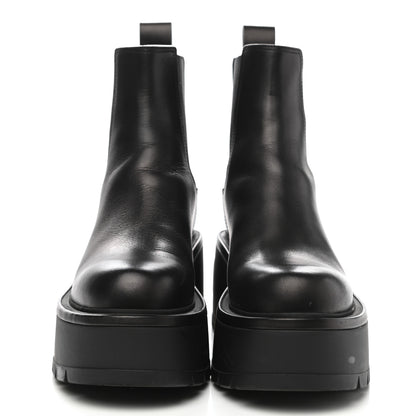 Valentino Garavani Calfskin VLOGO Uniqueform Chelsea 55/85mm Flatform Ankle Boots 37.5 Black 2 of 9