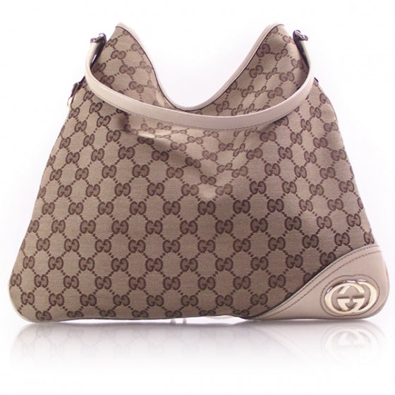 Gucci Monogram GG New Britt Medium Hobo 1 of 10