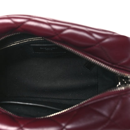 Saint Laurent Calfskin Y Quilted Monogram Small Loulou Bowling Bag Rouge Legion 5 of 10