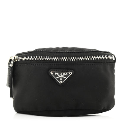 Prada Re-Nylon Saffiano Metal Triangle Logo Mini Arm Pouch Black 1 of 5