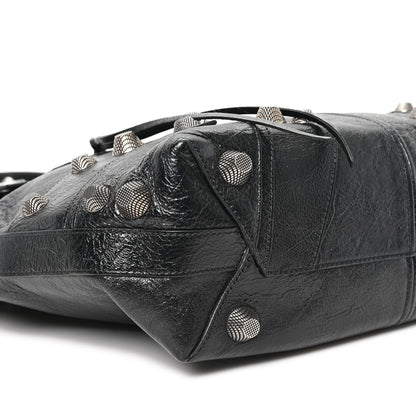 Balenciaga Agneau Arena Medium Le Cagole Carry All Bag Black 9 of 10
