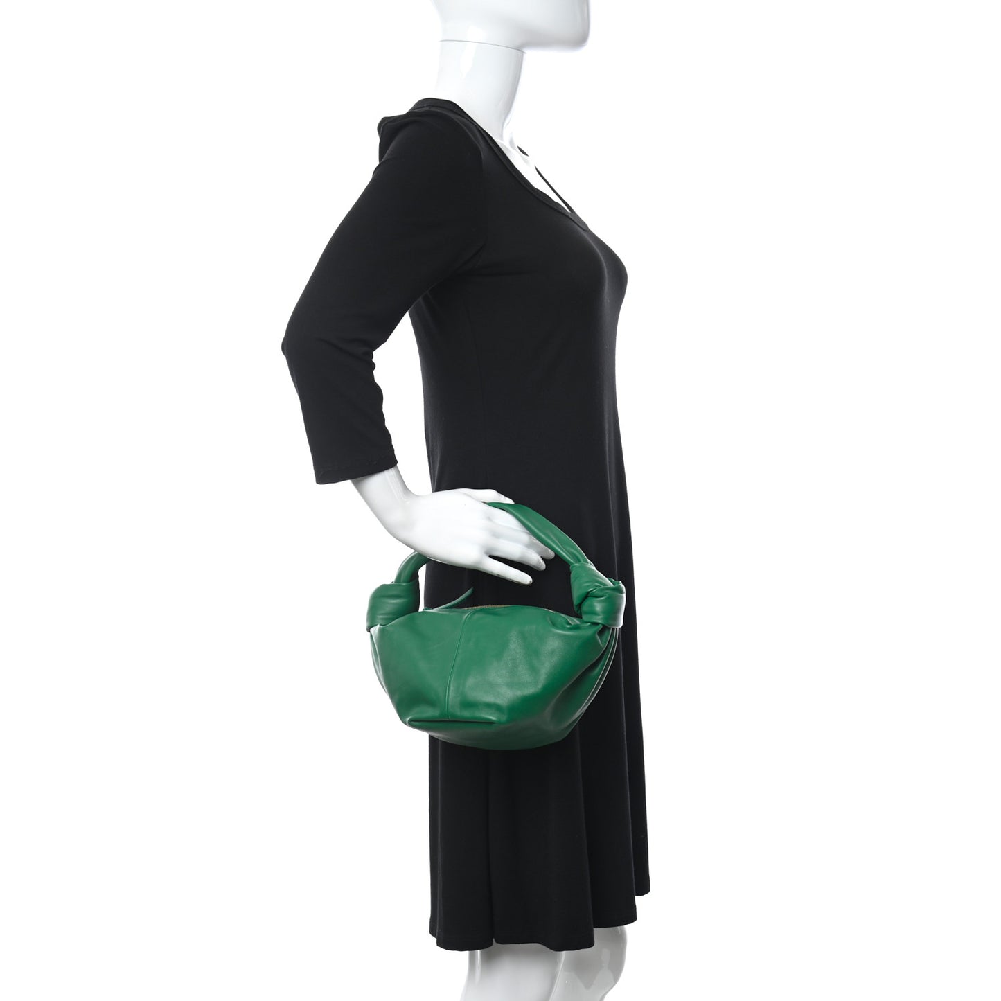 Nappa Mini Double Knot Bag Racing Green