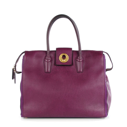 Saint Laurent Calfskin Muse Two Cabas Magenta 1 of 9