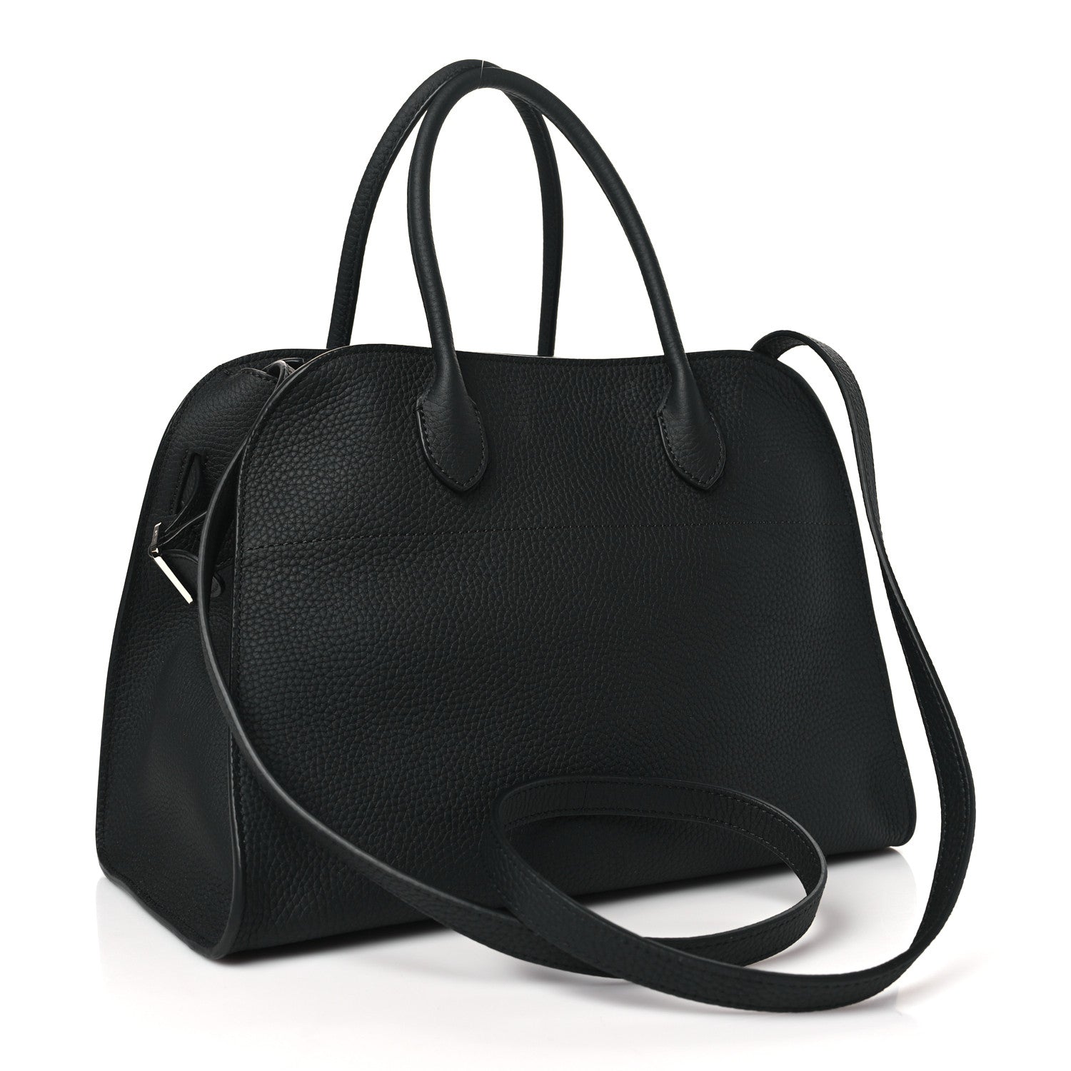 The Row Matte Grained Calfskin Soft Margaux 12 Black 3 of 9
