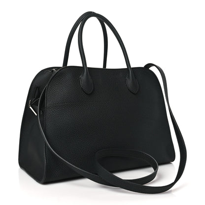 The Row Matte Grained Calfskin Soft Margaux 12 Black 3 of 9